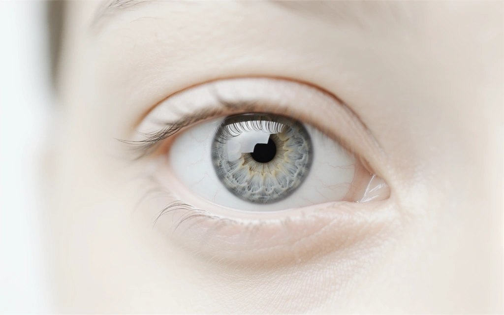 Nahaufnahme eines entspannten Auges